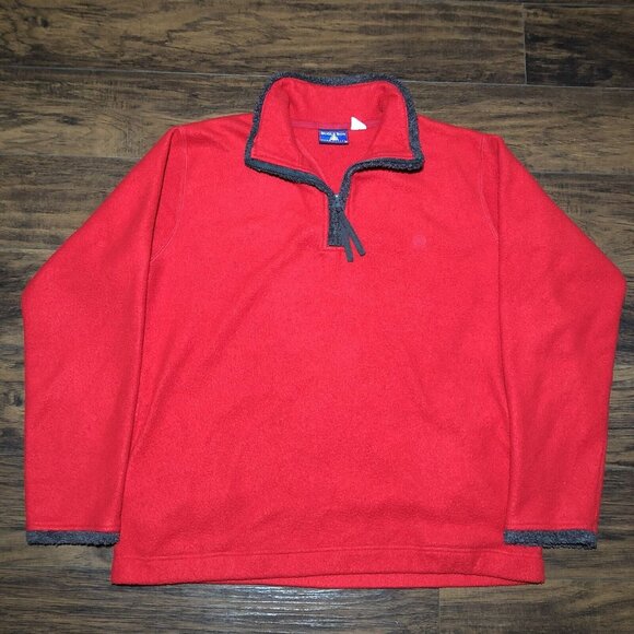 Vintage Bugle Boy Fleece 1/4 Zip Fleece Men’s Size L - Picture 1 of 7